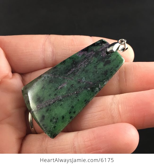Green Ruby Zoisite Stone Jewelry Pendant - #tApUNKHXrk0-7