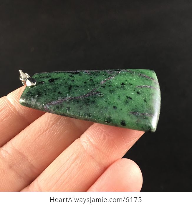Green Ruby Zoisite Stone Jewelry Pendant - #tApUNKHXrk0-5