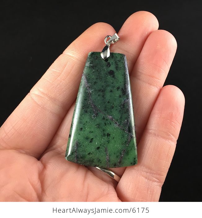 Green Ruby Zoisite Stone Jewelry Pendant - #tApUNKHXrk0-2