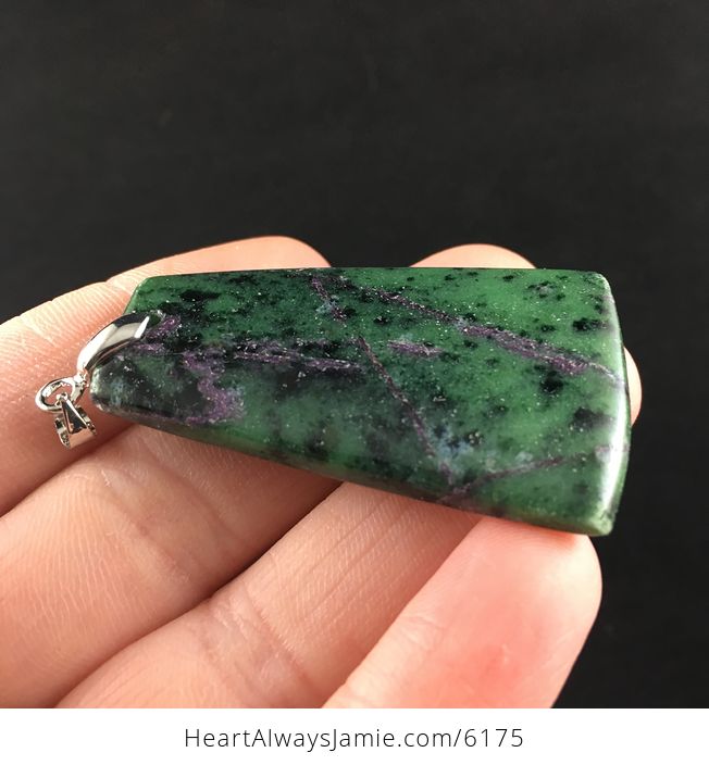 Green Ruby Zoisite Stone Jewelry Pendant - #tApUNKHXrk0-8