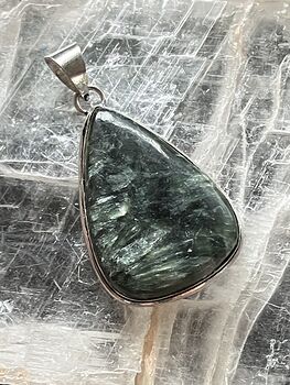 Green Seraphinite Stone Jewelry Pendant #Ni0oJidWj9Y