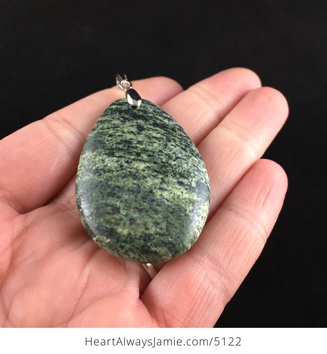 Green Serpentine Stone Jewelry Pendant - #FS1mc5OY7kE-2