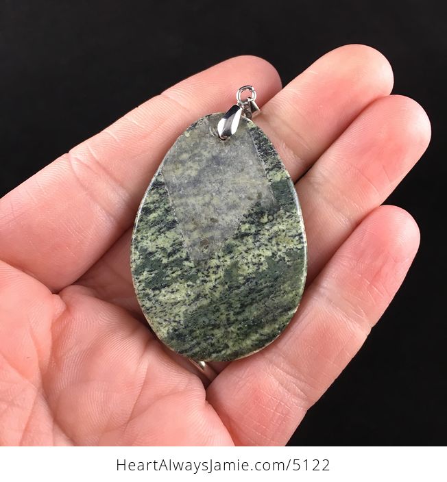 Green Serpentine Stone Jewelry Pendant - #FS1mc5OY7kE-5