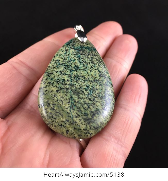 Green Serpentine Stone Jewelry Pendant - #Pu1VAcHAzIc-2