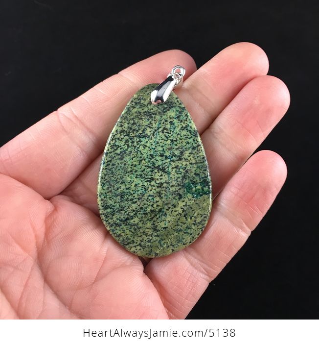 Green Serpentine Stone Jewelry Pendant - #Pu1VAcHAzIc-6