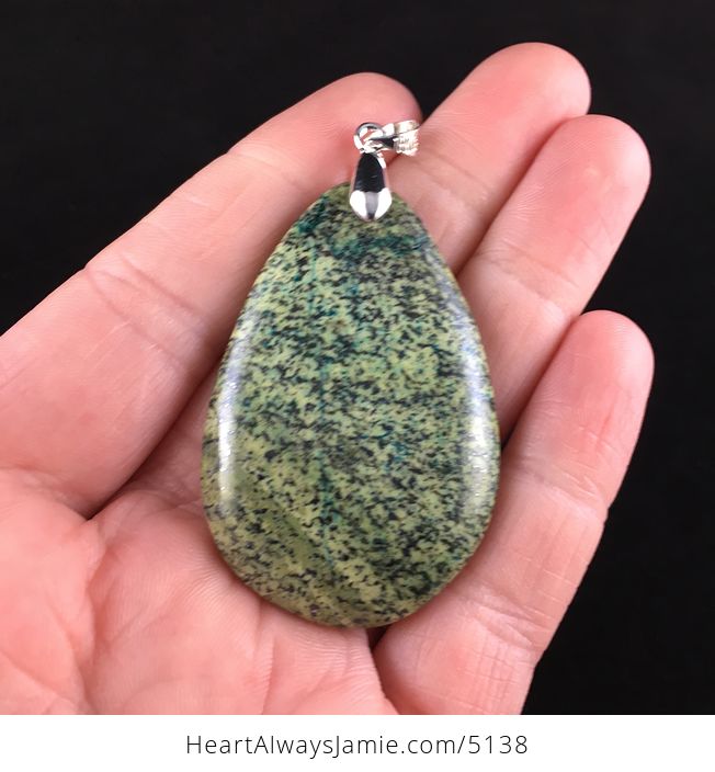 Green Serpentine Stone Jewelry Pendant - #Pu1VAcHAzIc-1