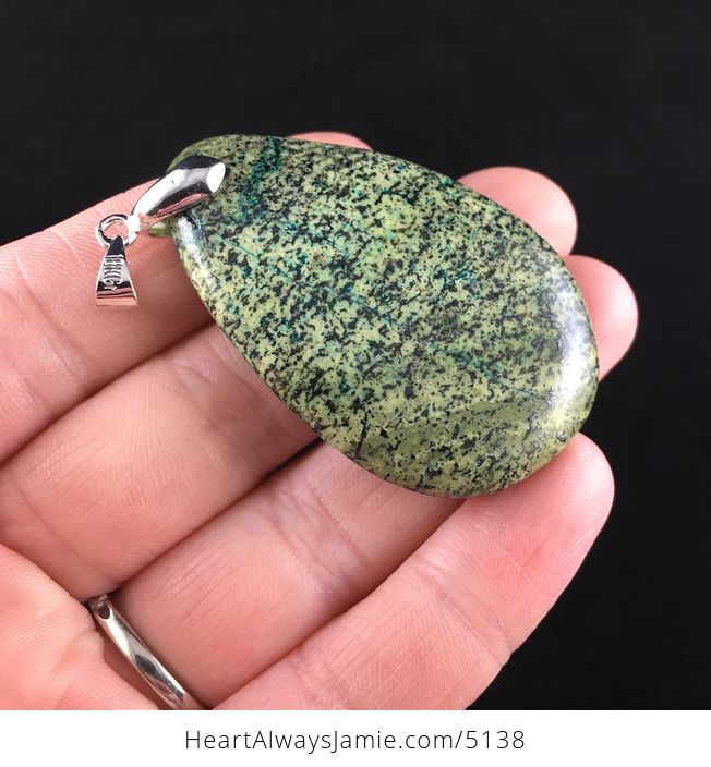 Green Serpentine Stone Jewelry Pendant - #Pu1VAcHAzIc-4