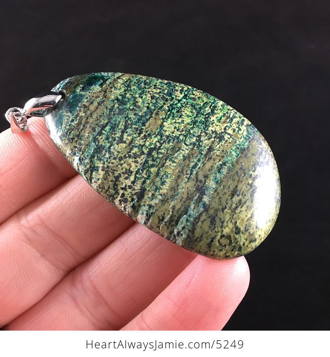 Green Serpentine Stone Jewelry Pendant - #g166eYbFcTc-4