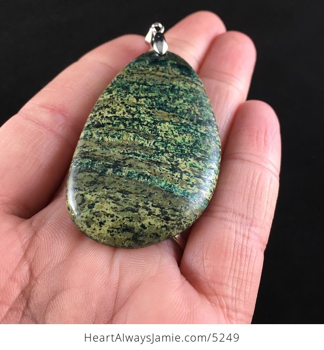 Green Serpentine Stone Jewelry Pendant - #g166eYbFcTc-2