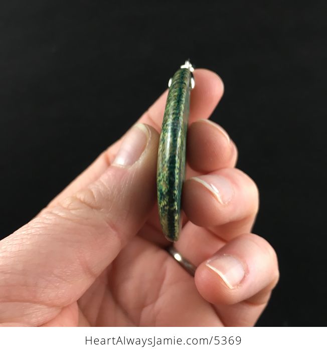 Green Serpentine Stone Jewelry Pendant - #xOOLCClHFTQ-5