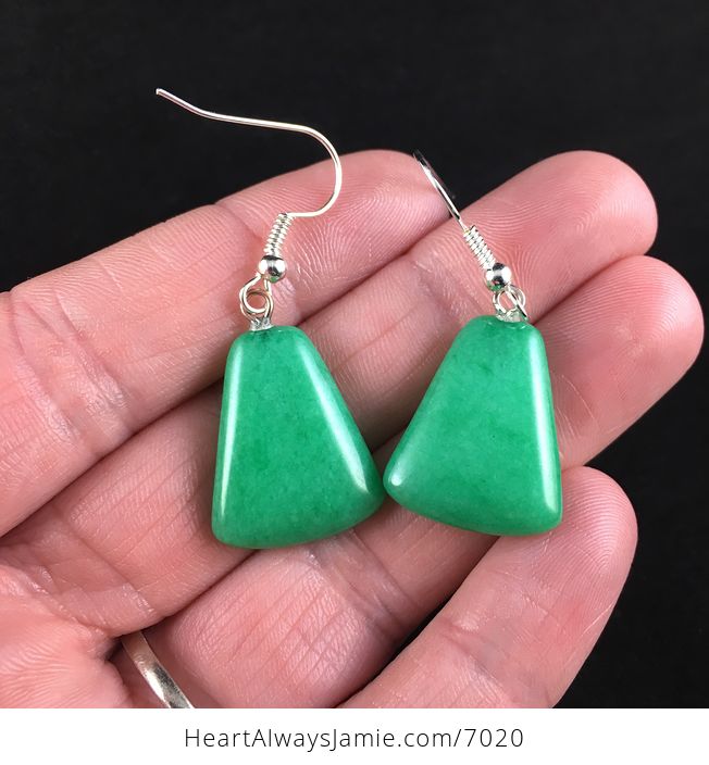 Green Stone Jewelry Earrings - #pK1nIyz26qg-3