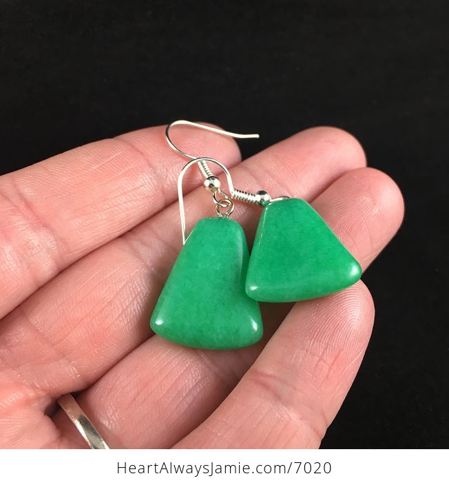 Green Stone Jewelry Earrings - #pK1nIyz26qg-2