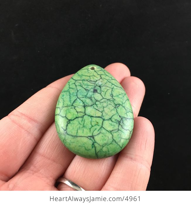 Green Turquoise Stone Jewelry Pendant - #CHEWKEJo3CA-2
