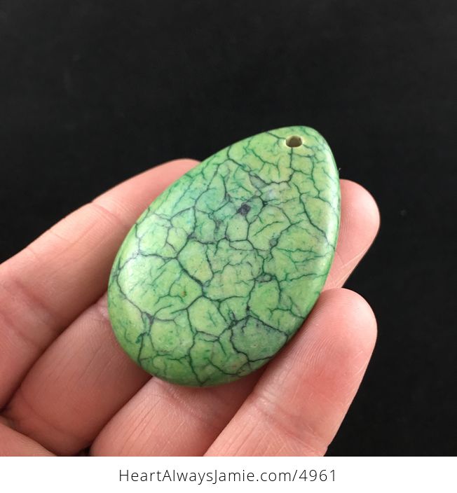 Green Turquoise Stone Jewelry Pendant - #CHEWKEJo3CA-3