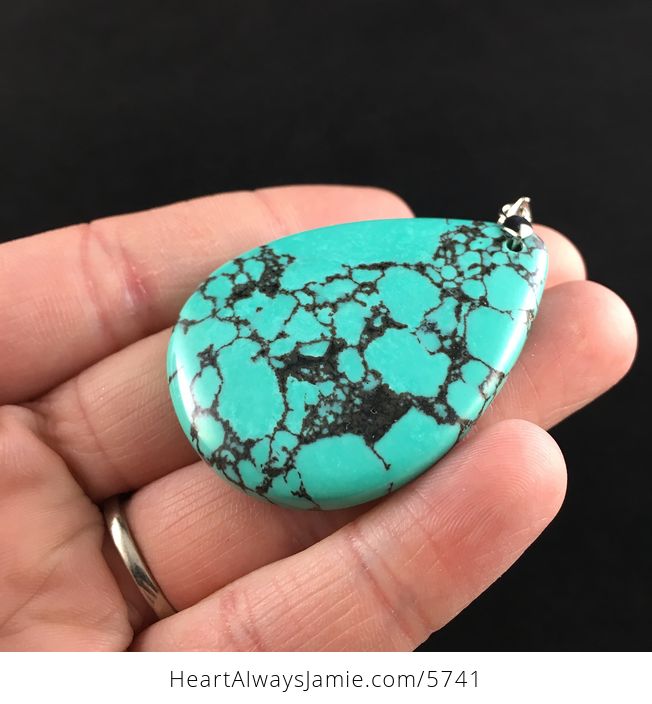 Green Turquoise Stone Jewelry Pendant - #Qgg41MFypLw-3