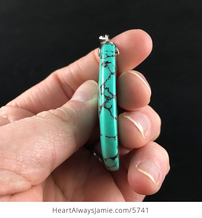 Green Turquoise Stone Jewelry Pendant - #Qgg41MFypLw-5