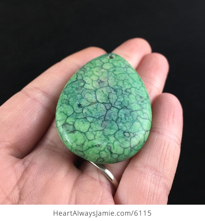 Green Turquoise Stone Jewelry Pendant - #Xk4iSselr2M-2