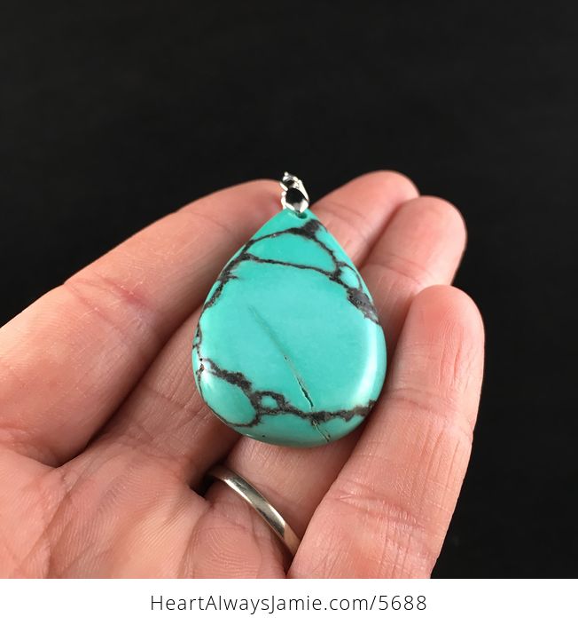 Green Turquoise Stone Jewelry Pendant - #m04YFcq8yN8-2