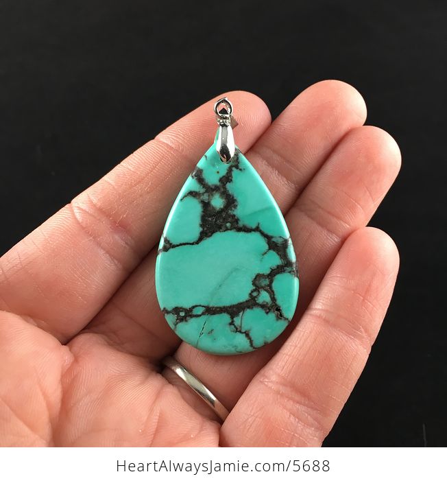 Green Turquoise Stone Jewelry Pendant - #m04YFcq8yN8-6