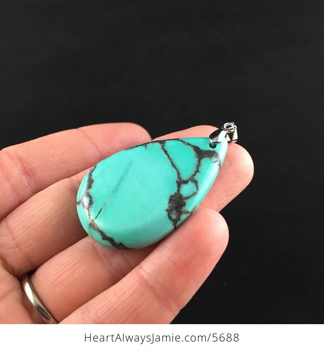 Green Turquoise Stone Jewelry Pendant - #m04YFcq8yN8-3
