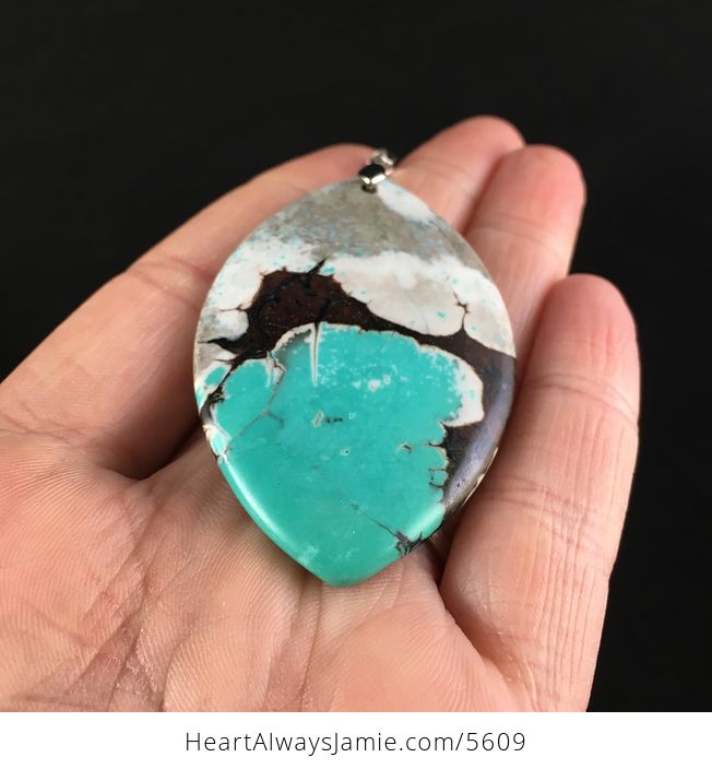 Green Turquoise Stone Jewelry Pendant - #qBwLYEsfuJ4-2