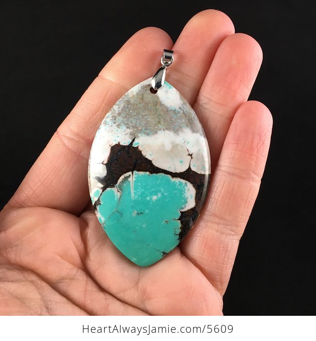 Green Turquoise Stone Jewelry Pendant - #qBwLYEsfuJ4-1