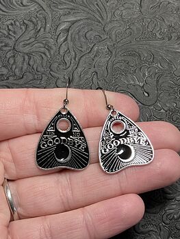 Halloween Ouija Board Planchette Goodbye Witchy Earrings #ZrWJvITVA5w