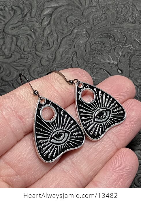 Halloween Ouija Planchette Mystical Eye Witchy Earrings - #leBtsZbOpVA-2