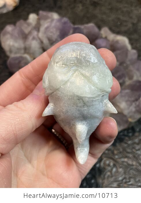 Hand Carved Crystal Stone Fish Figurine - #KtFDbIbJnAg-5