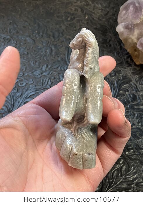 Hand Carved Crystal Stone Pegasus Quartzite Figurine - #rJa4Cn1vHxE-3