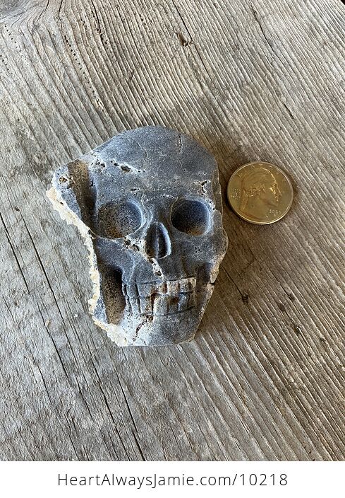 Hand Carved Human Skull Carved Crystal Stone Rock Figurine - #Bo3N9MRTo4M-15