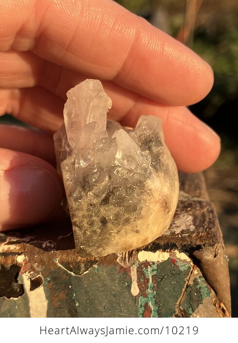 Hand Carved Rock Crystal with a Dragon Eye Figurine - #0okFXBXmJb8-3