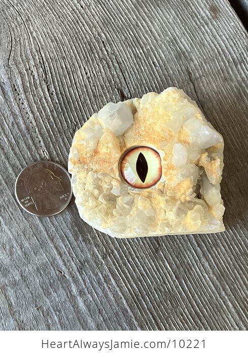 Hand Carved Rock Crystal with a Dragon Eye Figurine - #E6X6JQi5ouA-12