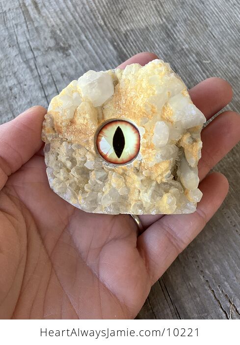 Hand Carved Rock Crystal with a Dragon Eye Figurine - #E6X6JQi5ouA-11