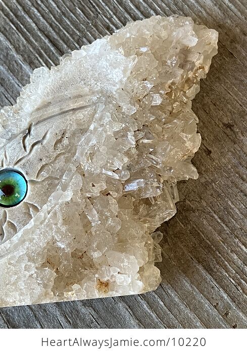 Hand Carved Rock Crystal with a Dragon Eye Figurine - #iJnLNUojf8g-6