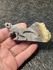 Hand Carved Stone Dinosaur Crystal Figurine #qIpFF0ESu0c