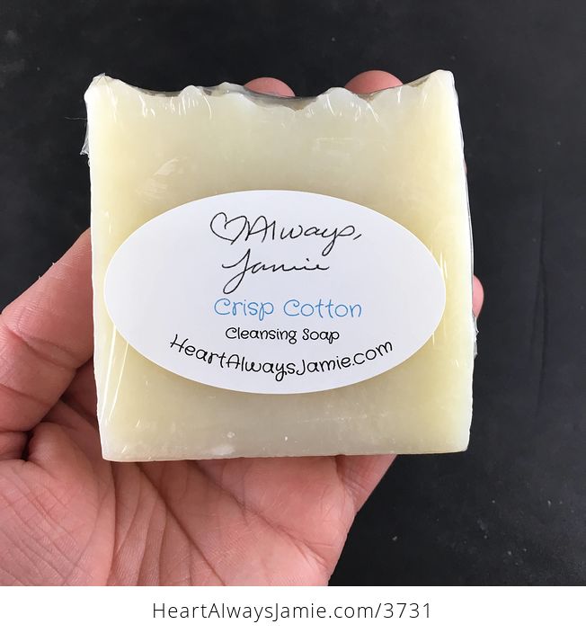 Handmade Crisp Cotton Kitchen Hand and Body Bar Soap Coconut and Olive Oil Base - #p0vfSC1Q68A-1