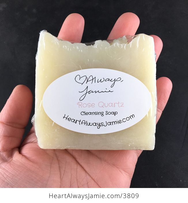Handmade Rose Quartz Kitchen Hand and Body Bar Soap Coconut and Olive Oil Base - #PfaCr5Lnsws-1
