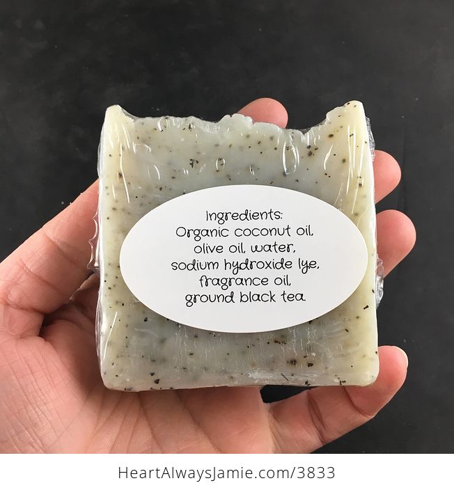 Handmade Tobacco and Black Tea Exfoliating Kitchen Hand and Body Bar Soap Coconut and Olive Oil Base - #qp5ORtxyMpw-4