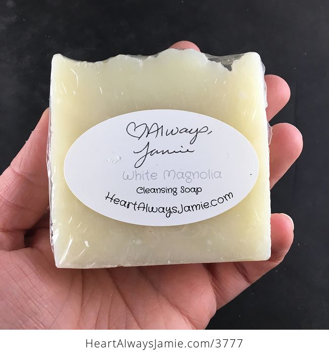 Handmade White Magnolia Kitchen Hand and Body Bar Soap Coconut and Olive Oil Base - #4n5Q46N915E-1
