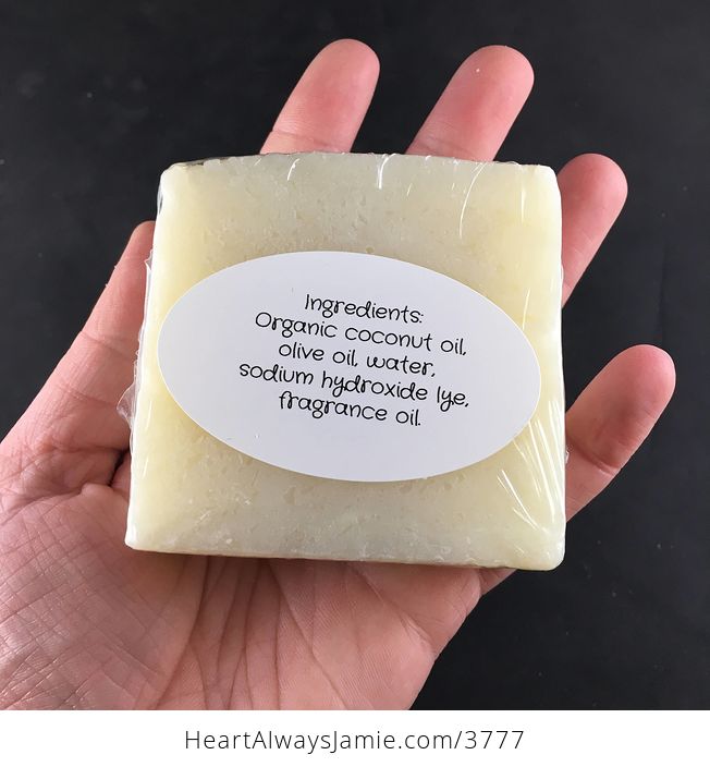 Handmade White Magnolia Kitchen Hand and Body Bar Soap Coconut and Olive Oil Base - #4n5Q46N915E-4