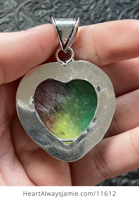 Heart Rainbow Quartz Crystal Stone Jewelry Pendant - #ry8s6ueQuTQ-2