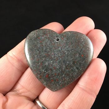Heart Shaped African Bloodstone Jewelry Pendant #HbjFDjyFtBY
