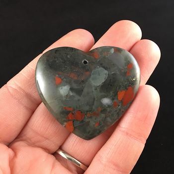 Heart Shaped African Bloodstone Jewelry Pendant #wDfCcHB576Q
