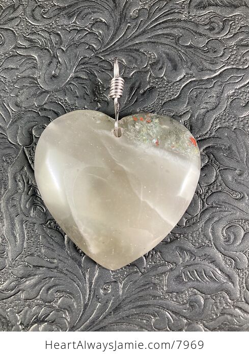 Heart Shaped African Bloodstone Jewelry Pendant - #MZ0B0XZS2QU-4