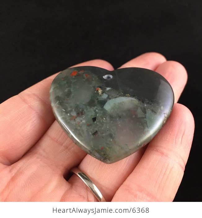 Heart Shaped African Bloodstone Jewelry Pendant - #Sq5EXlB07Zs-2