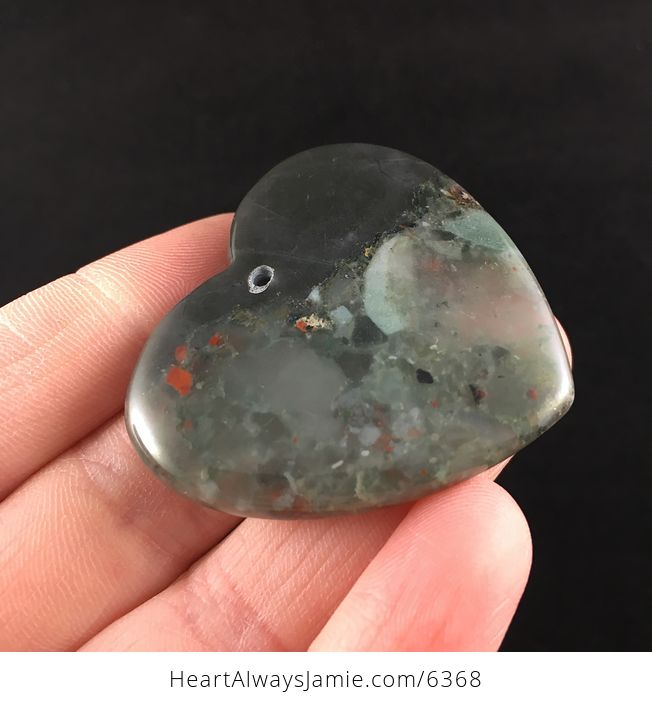 Heart Shaped African Bloodstone Jewelry Pendant - #Sq5EXlB07Zs-4