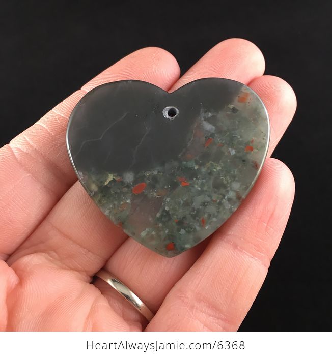Heart Shaped African Bloodstone Jewelry Pendant - #Sq5EXlB07Zs-6