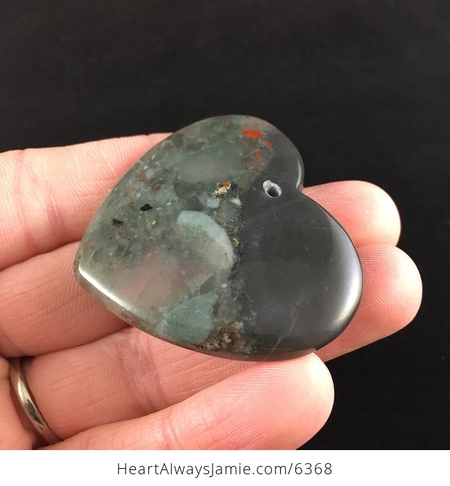 Heart Shaped African Bloodstone Jewelry Pendant - #Sq5EXlB07Zs-3