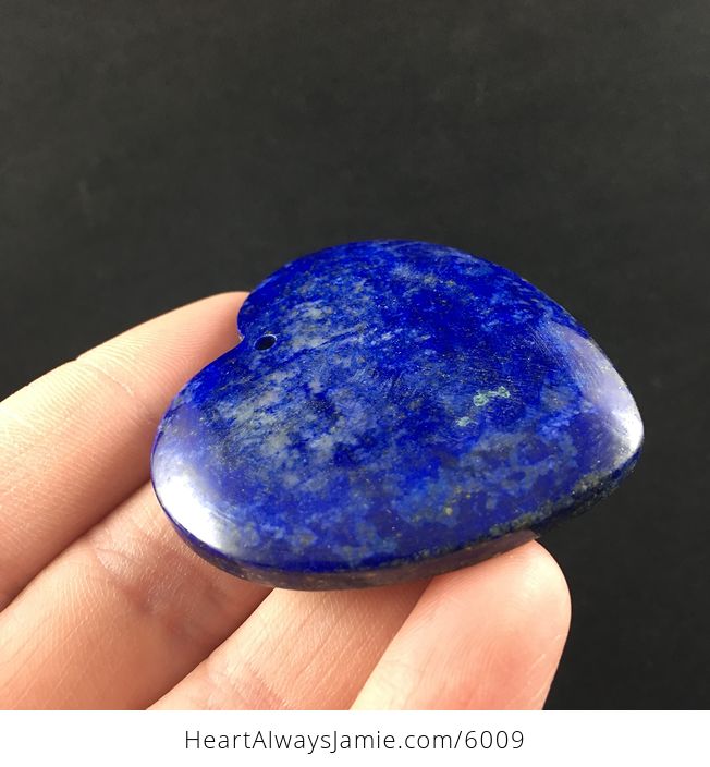 Heart Shaped Blue Lapis Lazuli Stone Pendant Jewelry - #7HvMc1O4JDU-4